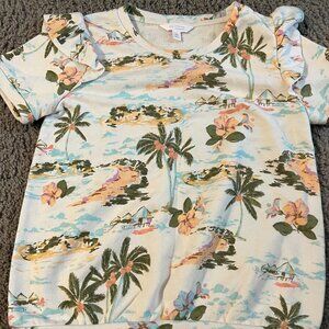 Lauren Conrad Ruffled Puff Sleeve top